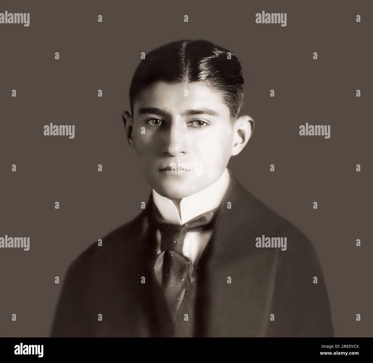 Ritratto di Franz Kafka, 1883 – 1924, romanziere boemo di lingua tedesca,  edito digitalmente secondo una fotografia scattata nel 1910 Foto stock -  Alamy