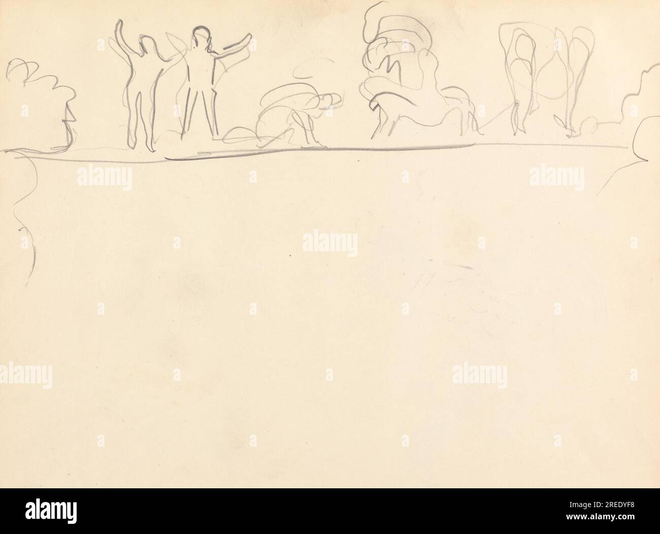Cave of the Golden Calf: Figure Studies 1912 di Spencer Gore Foto Stock