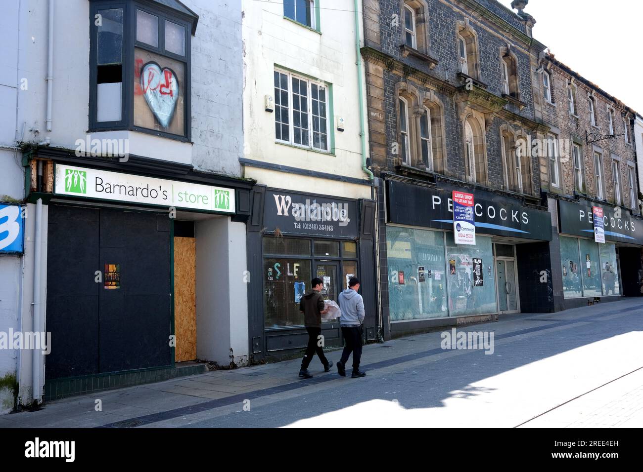 Bangor City, Gwynedd; Galles del Nord; Galles; Galles; Galles; Regno Unito; Regno Unito Foto Stock