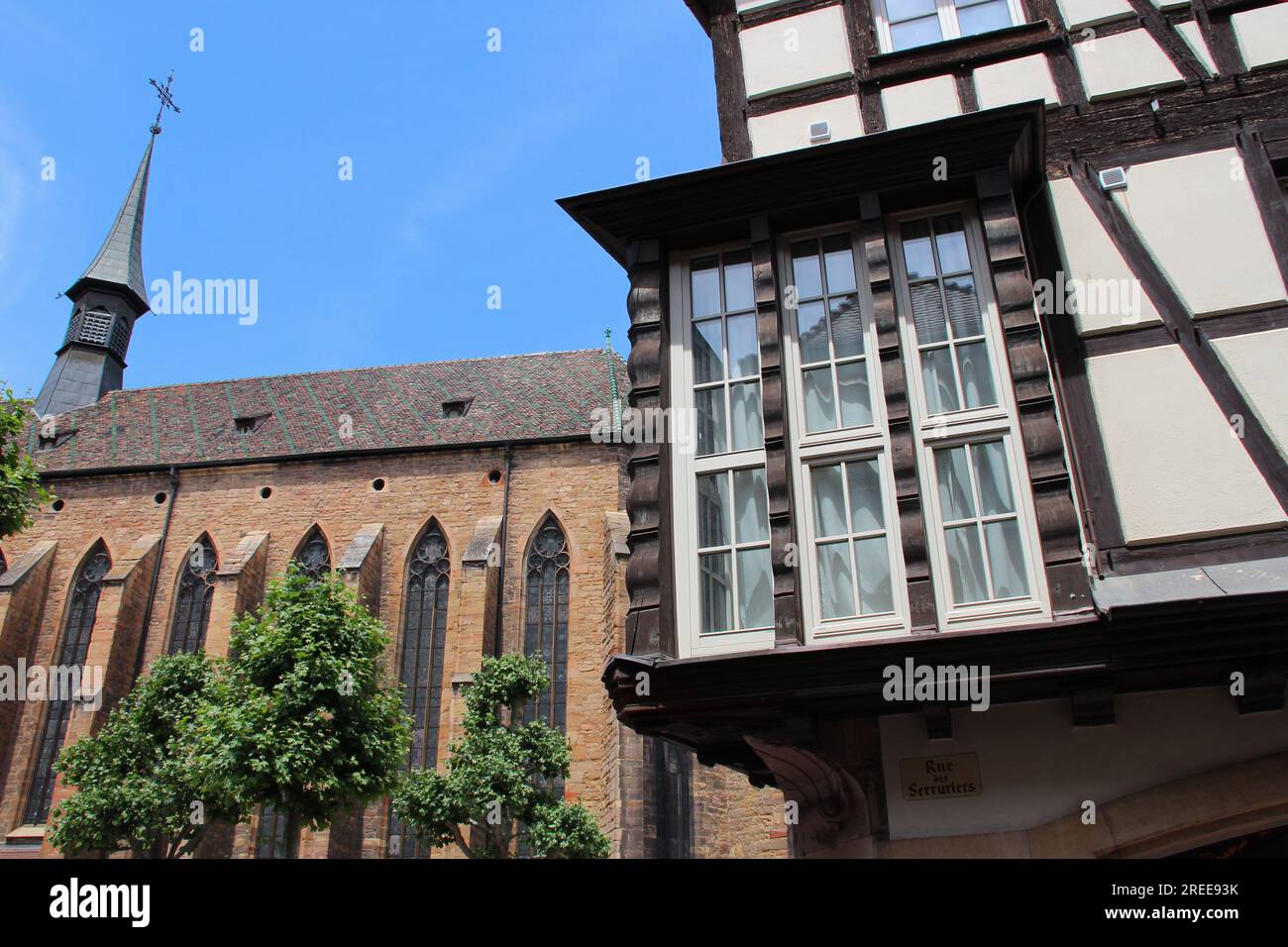 chiesa domenicana a colmar in alsazia (francia) Foto Stock