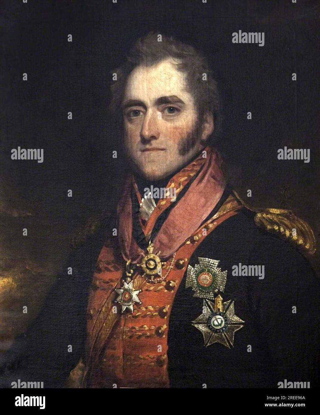 Generale Sir George Anson (1769-1849) 1815 di Thomas Barber Foto Stock