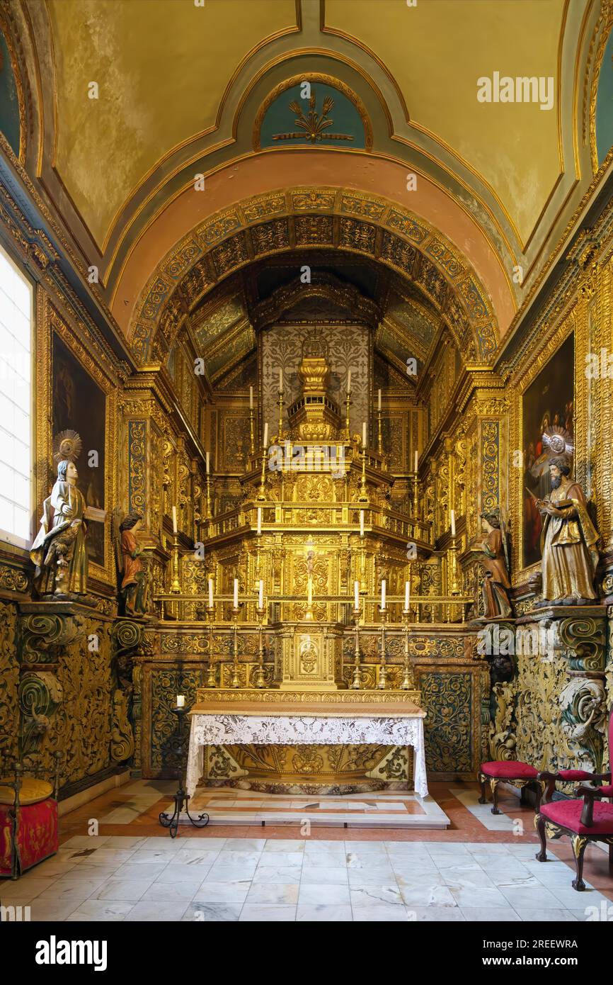 Cattedrale se, Cappella del Santissimo Sacramento, Faro, Algarve, Portogallo Foto Stock