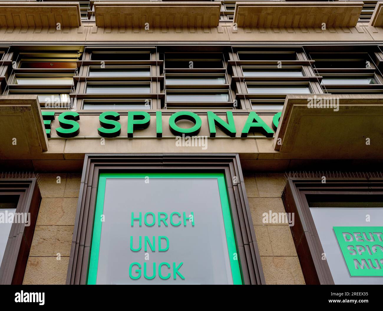 German Spy Museum, Leipziger Platz, Berlino, Germania Foto Stock