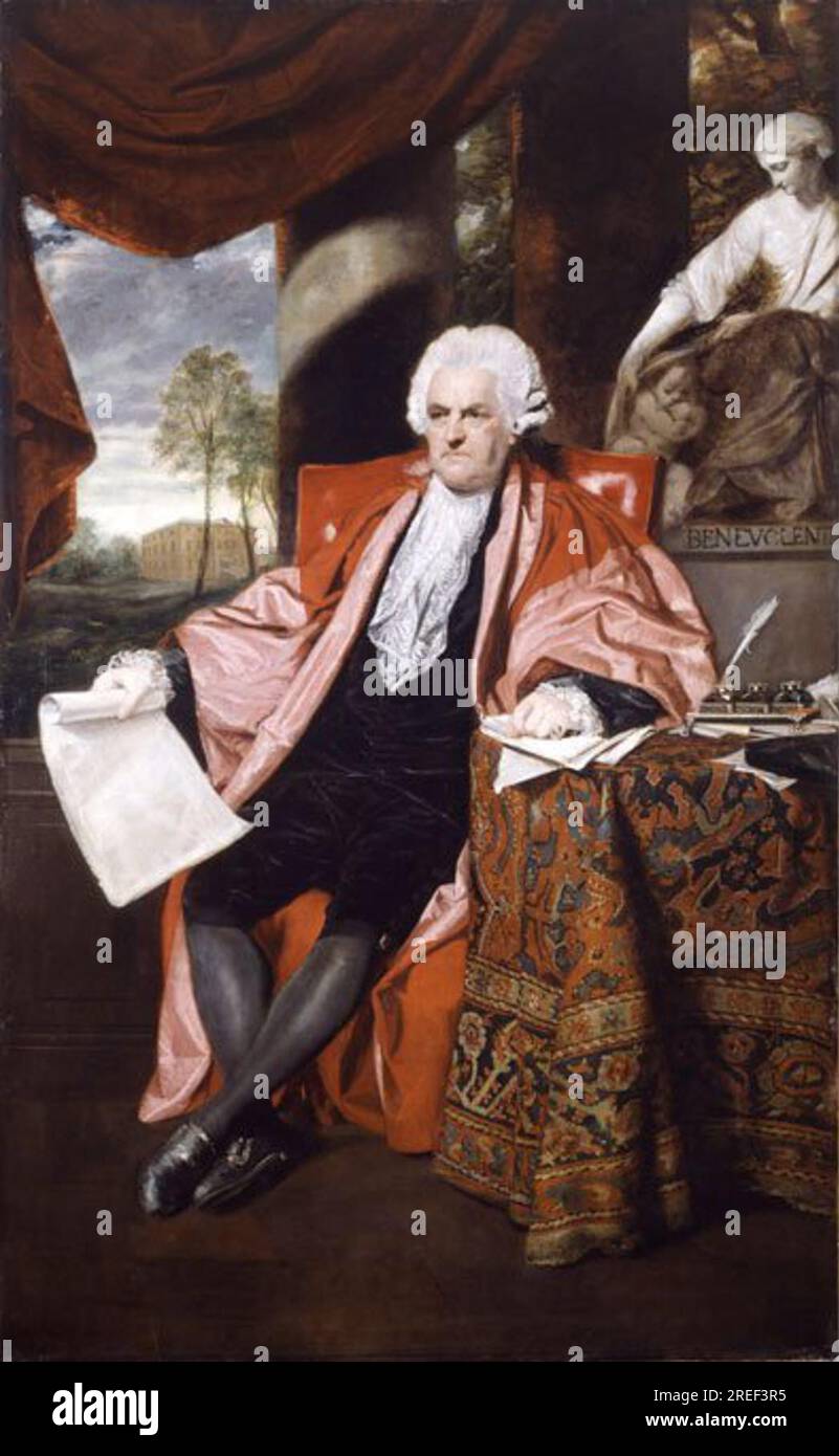 Ritratto di Dr John Ash (1723-1798) 1788 di Joshua Reynolds Foto Stock