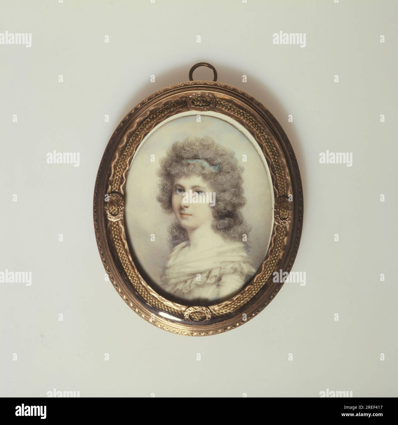 Portrait d'une jeune femme circa 1800 di George Engleheart Foto Stock