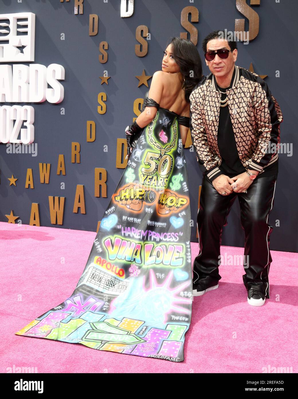 2023 BET Awards arrivi al Microsoft Theater il 25 giugno 2023 a Los Angeles, CA con: Vina Love, Kid Capri dove: Los Angeles, California, Stati Uniti quando: 25 giugno 2023 credito: Nicky Nelson/WENN Foto Stock