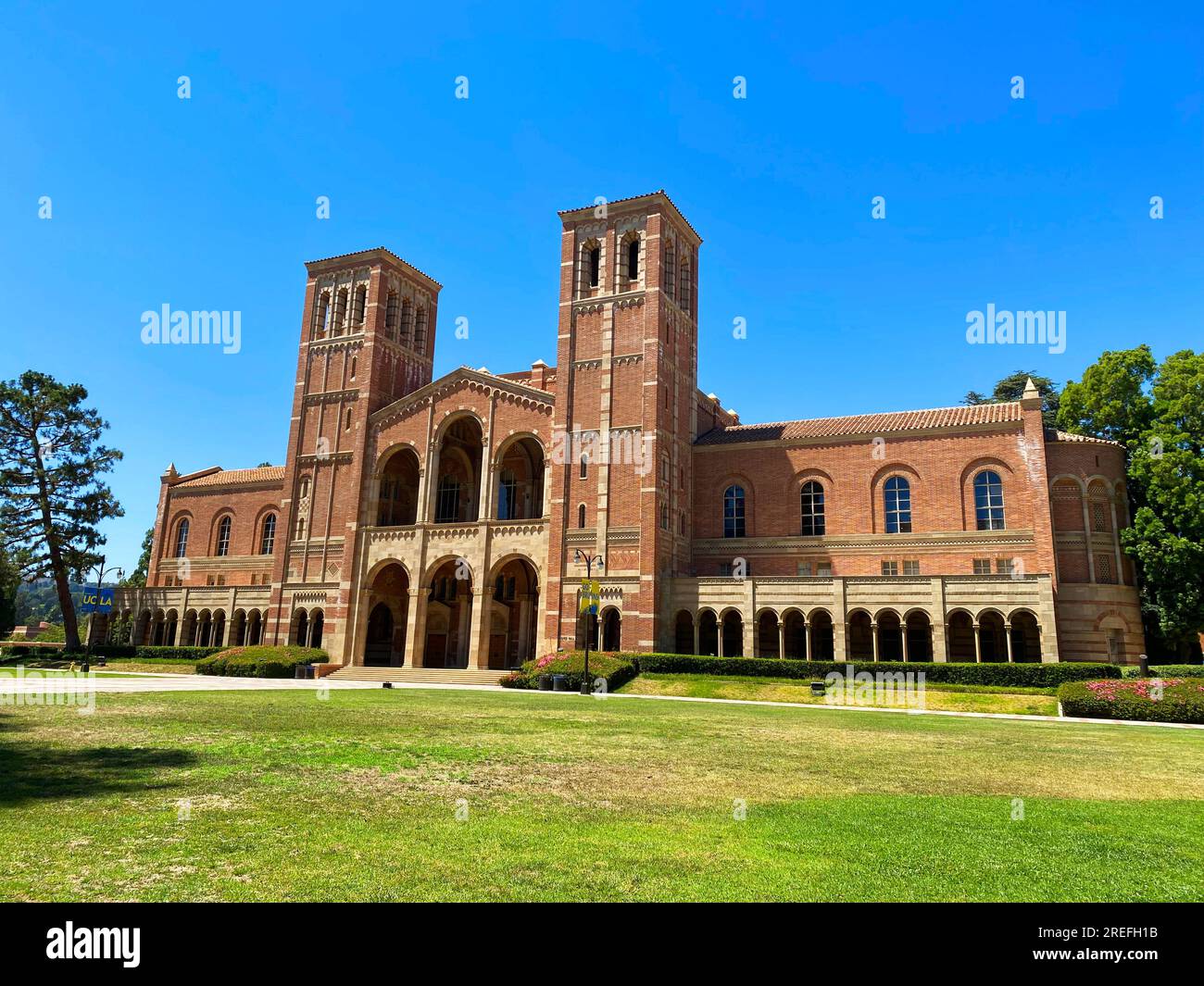 Royce Hall alla UCLA, l'Università della California Los Angeles, a Westwood Foto Stock