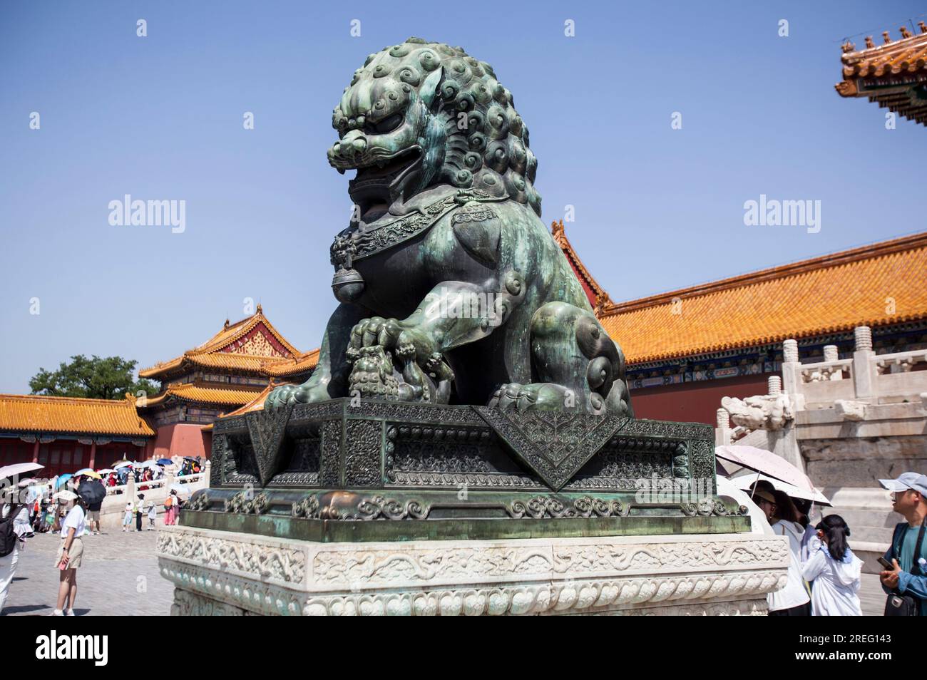 PECHINO, CINA - 5 LUGLIO 2023 - i turisti visitano il Museo del Palazzo di Pechino, Cina, 5 luglio 2023. Foto Stock