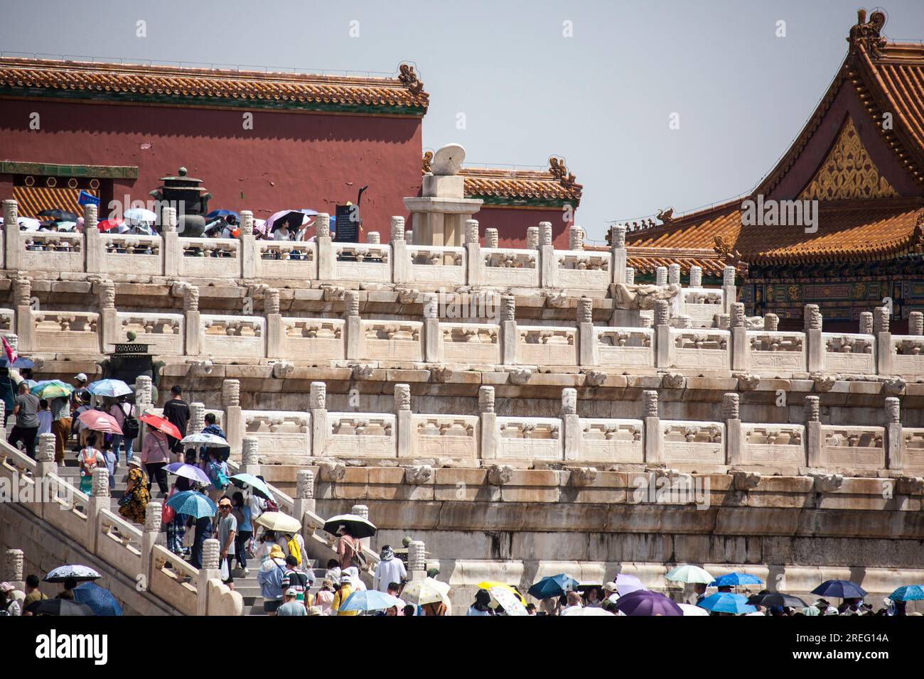 PECHINO, CINA - 5 LUGLIO 2023 - i turisti visitano il Museo del Palazzo di Pechino, Cina, 5 luglio 2023. Foto Stock