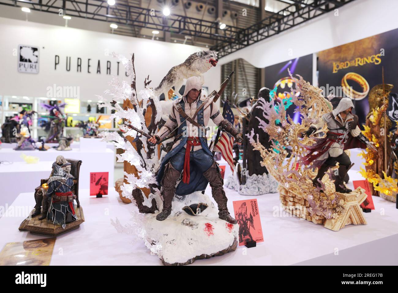 Shanghai, Cina. 28 luglio 2023. 2023ChinaJoy mostra il personaggio del gioco Assassin's Creed a Shanghai, Cina, 27 luglio 2023. (Foto di Costfoto/NurPhoto) credito: NurPhoto SRL/Alamy Live News Foto Stock