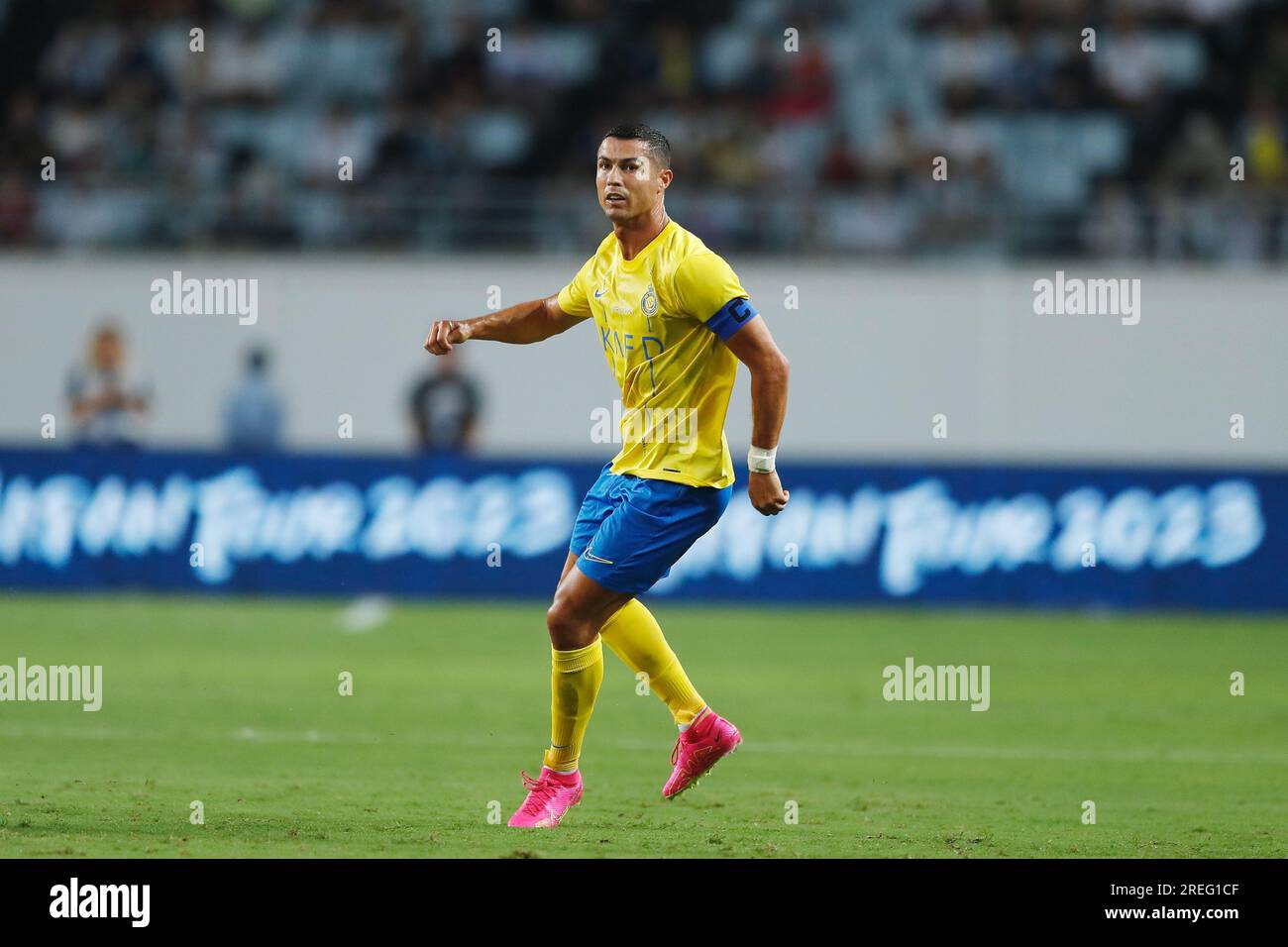 Osaka, Giappone. 27 luglio 2023. Cristiano Ronaldo (AlNassr) calcio/calcio: Pre-stagione '2023 Japan Tour' partita tra al-Nassr FC 1-1 FC Internazionale Milano allo YANMAR Stadium Nagai di Osaka, Giappone . Crediti: Mutsu Kawamori/AFLO/Alamy Live News Foto Stock