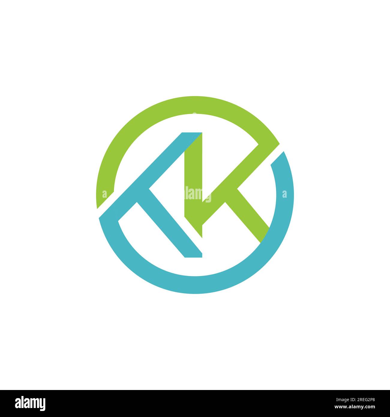 Logo KK iniziale - Logo vettoriale minimale. Logo KK Premium, logo KK Letter con design moderno e alla moda. Logo KK Modern Illustrazione Vettoriale