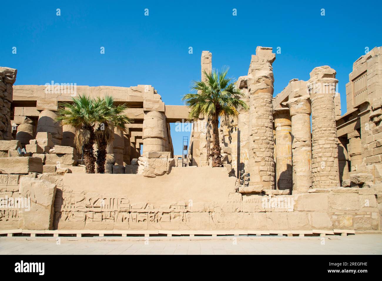 Tempio di Karnak, Tebe, dedicato ad Amon Foto Stock