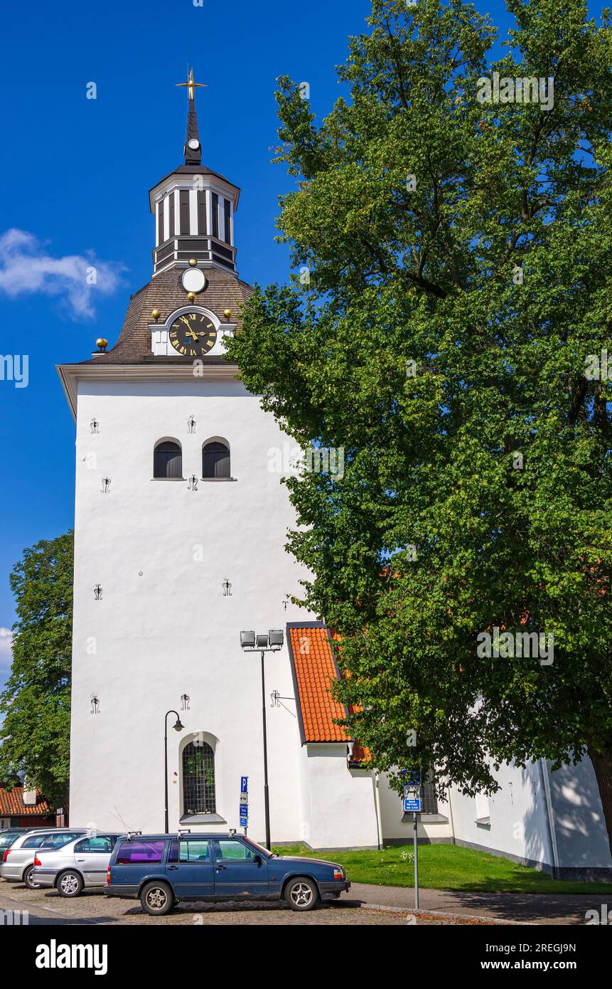 Sankta Gertruds Kyrka, la Chiesa di San Gertrude nel centro storico di Västervik, Smaland, Kalmar län, Svezia. Foto Stock