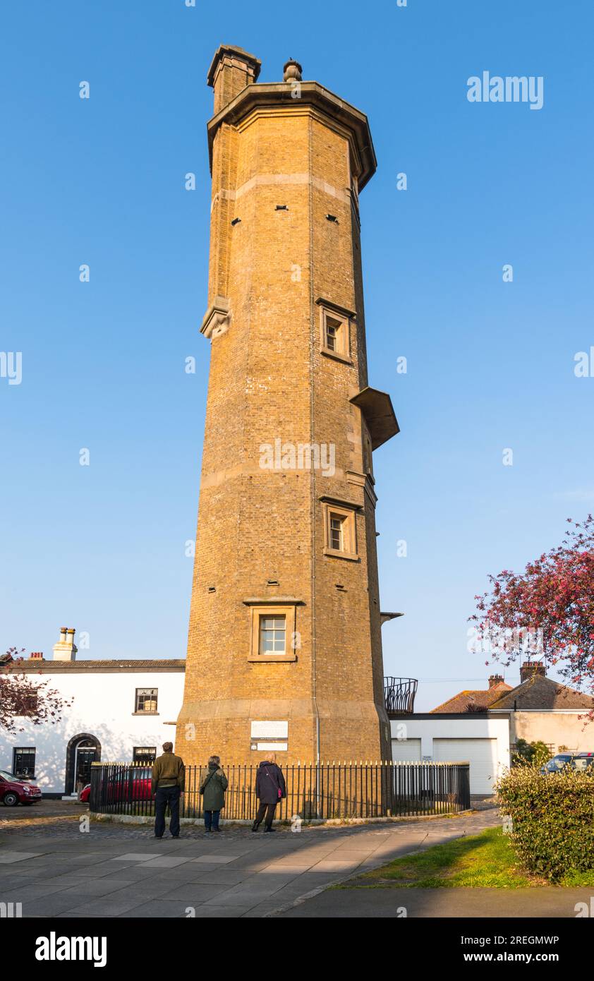 L'High Lighthouse, costruito nel 1818, ora museo di interesse locale, Harwich, Essex, Inghilterra Foto Stock