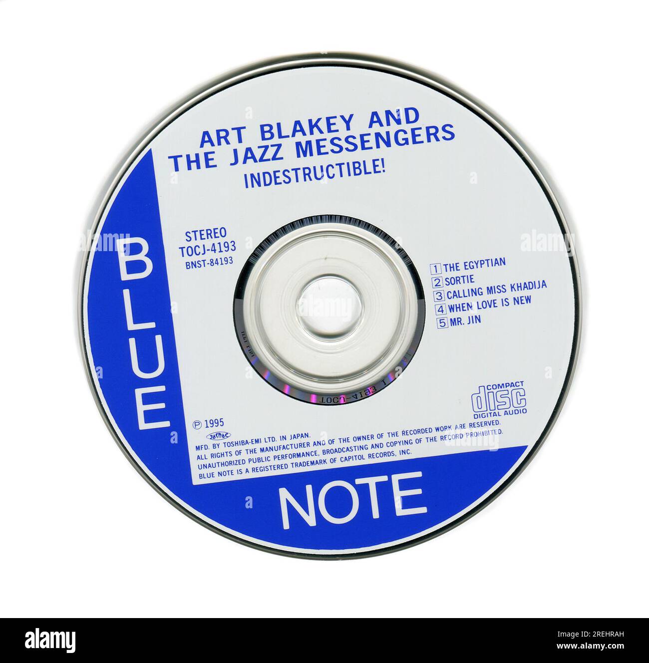 CD: Art Blakey's JAZZ MESSENGERS – Indestructible (TOCJ-4193), pubblicato il 26 aprile 1995. Foto Stock