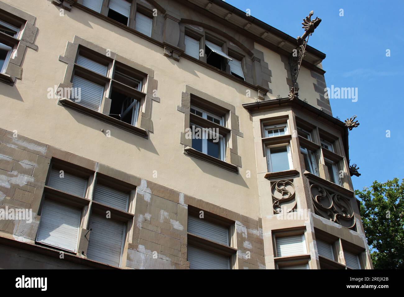 prussiano (?) edificio residenziale a colmar in alsazia (francia) Foto Stock