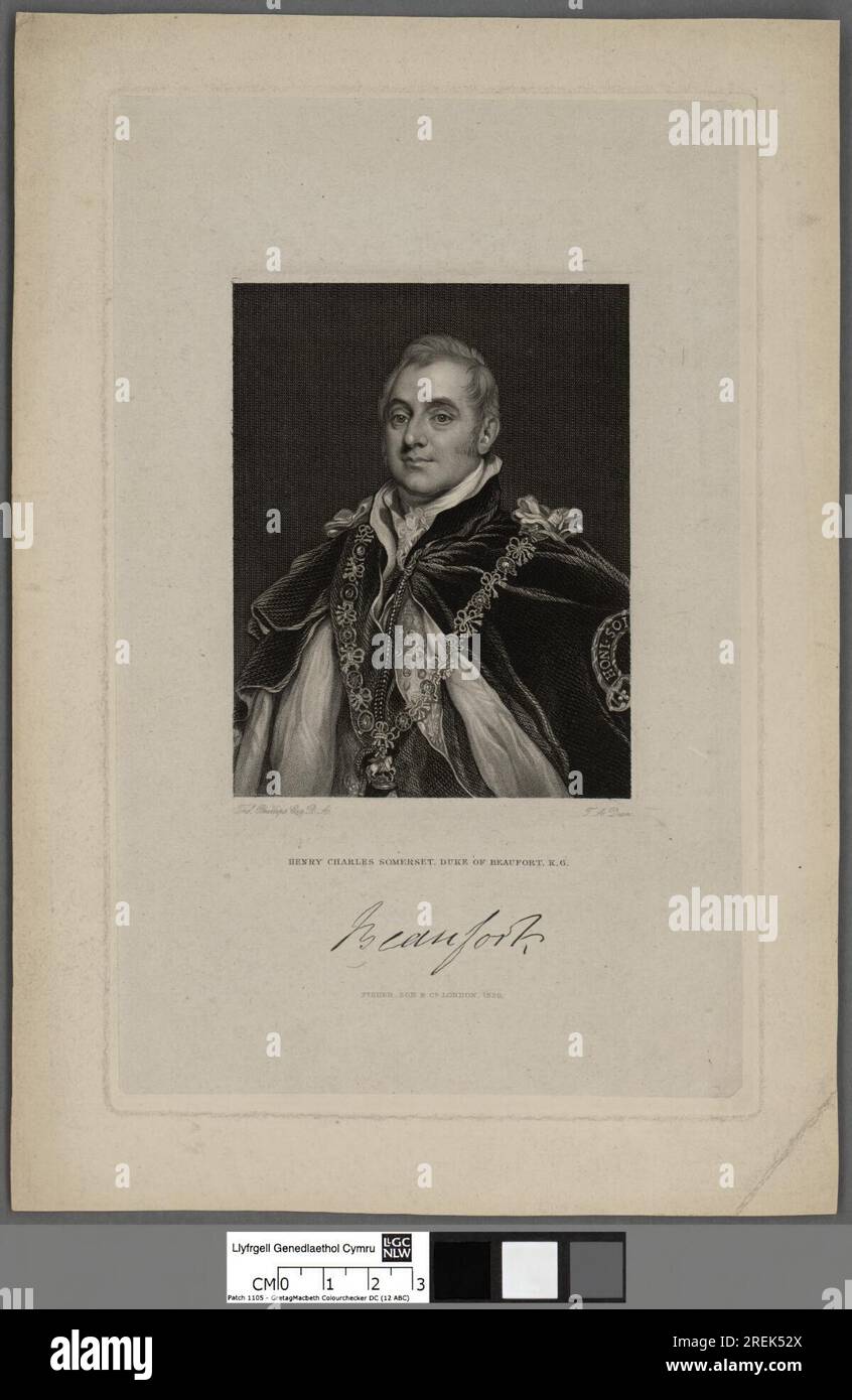 Henry Charles Somerset, duca di Beaufort, K.G 1829 di Thomas Anthony Dean Foto Stock