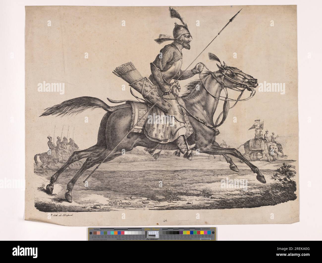 Cavaliere a cavallo 3 agosto 2020, 10:19 di Carle Vernet Foto Stock