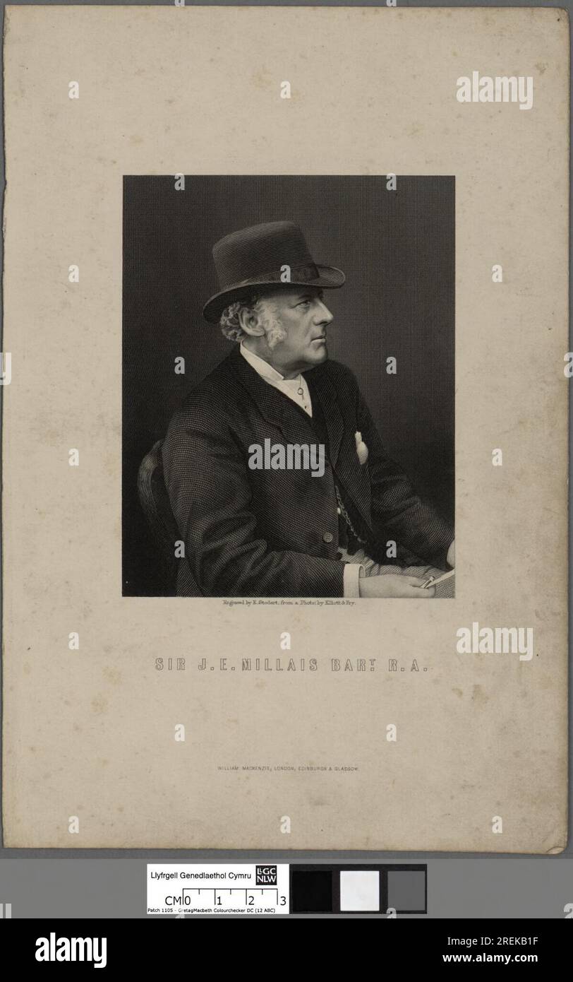 Sir J. E. Millais Bart. R.A 1860s di Edward William Stodart Foto Stock