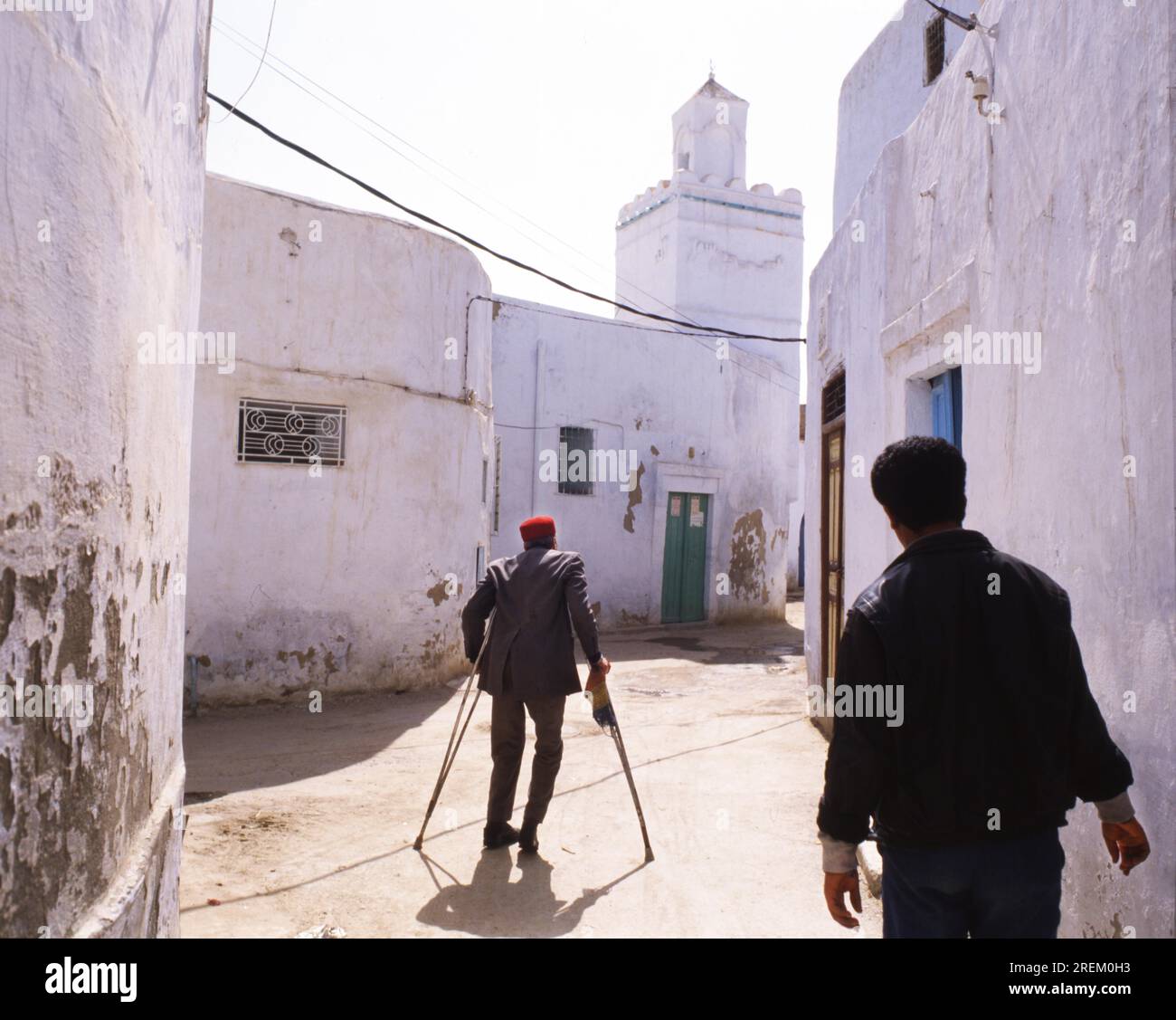 DEU, Germania: Le diapositive storiche dei tempi eventi 80-90 e persone di politica, cultura, vita lavorativa, medicina a.o. Tunisia. Disabilitato in Foto Stock