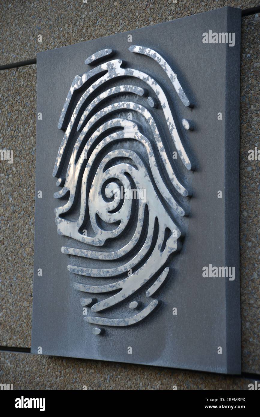 Logo di una miniatura all'esterno del te Papa Museum a Wellington, nuova Zelanda Foto Stock