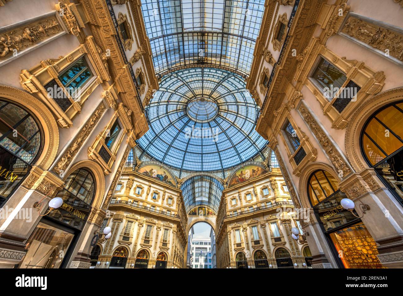 Galleria Vittorio Emanuele II, Milano, Lombardia, Italia Foto Stock