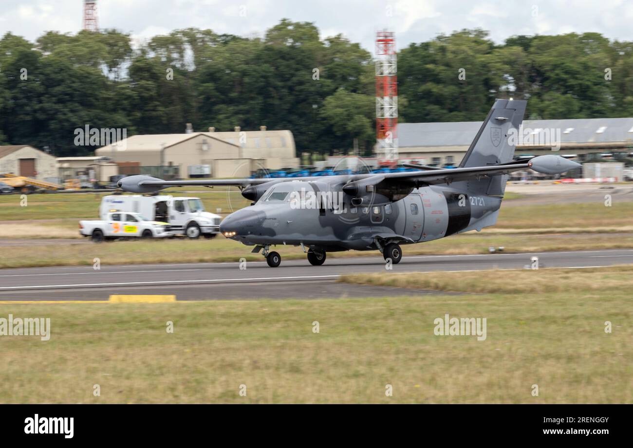 Let L-410UVP-e, Aeronautica militare slovena, arriva al Royal International Air Tattoo 2023 Foto Stock