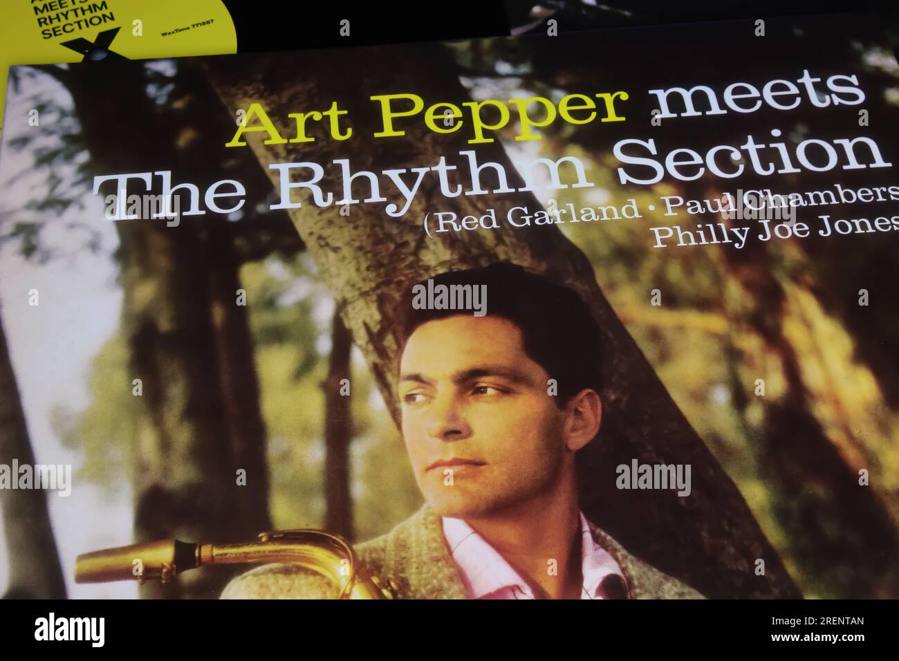 Viersen, Germania - 9 giugno. 2023: Closeup del sassofonista Art Pepper incontra la sezione ritmica copertina dell'album jazz del 1957 Foto Stock