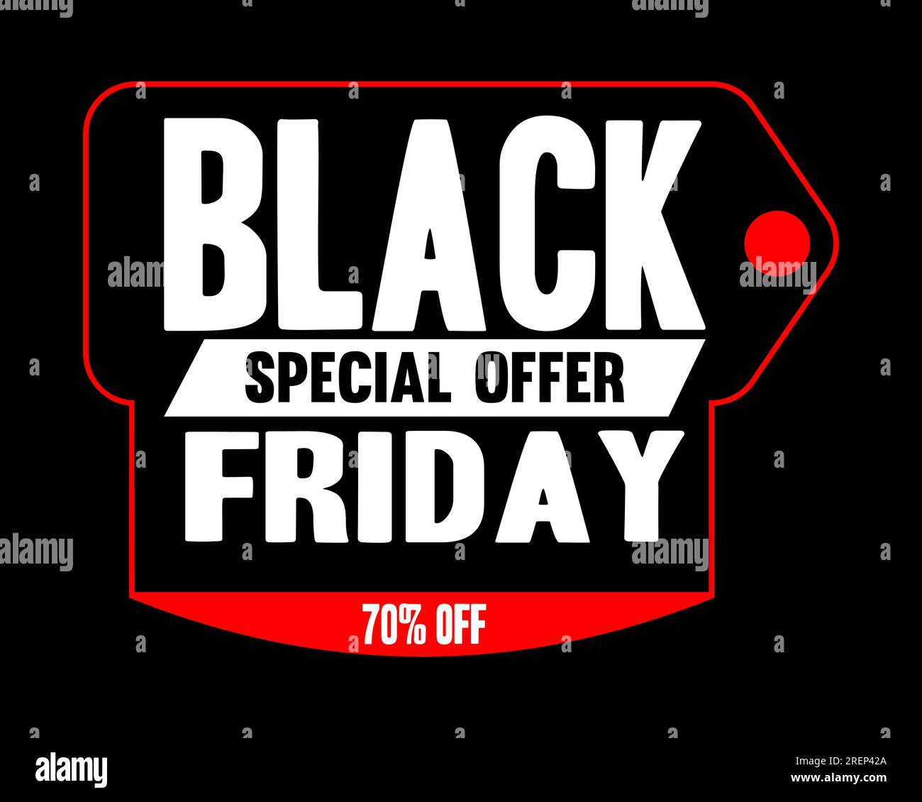 Banner di vendita del Black Friday. Design moderno e minimalista con tipografia in bianco e nero. Modello per annunci promozionali, pubblicitari, web, social e moda. VEC Illustrazione Vettoriale