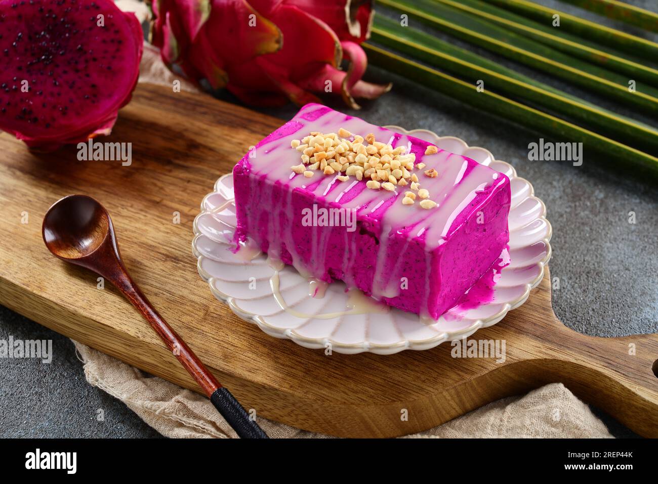 Gelatina di frutta Sweet Dragon fatta in casa Foto Stock