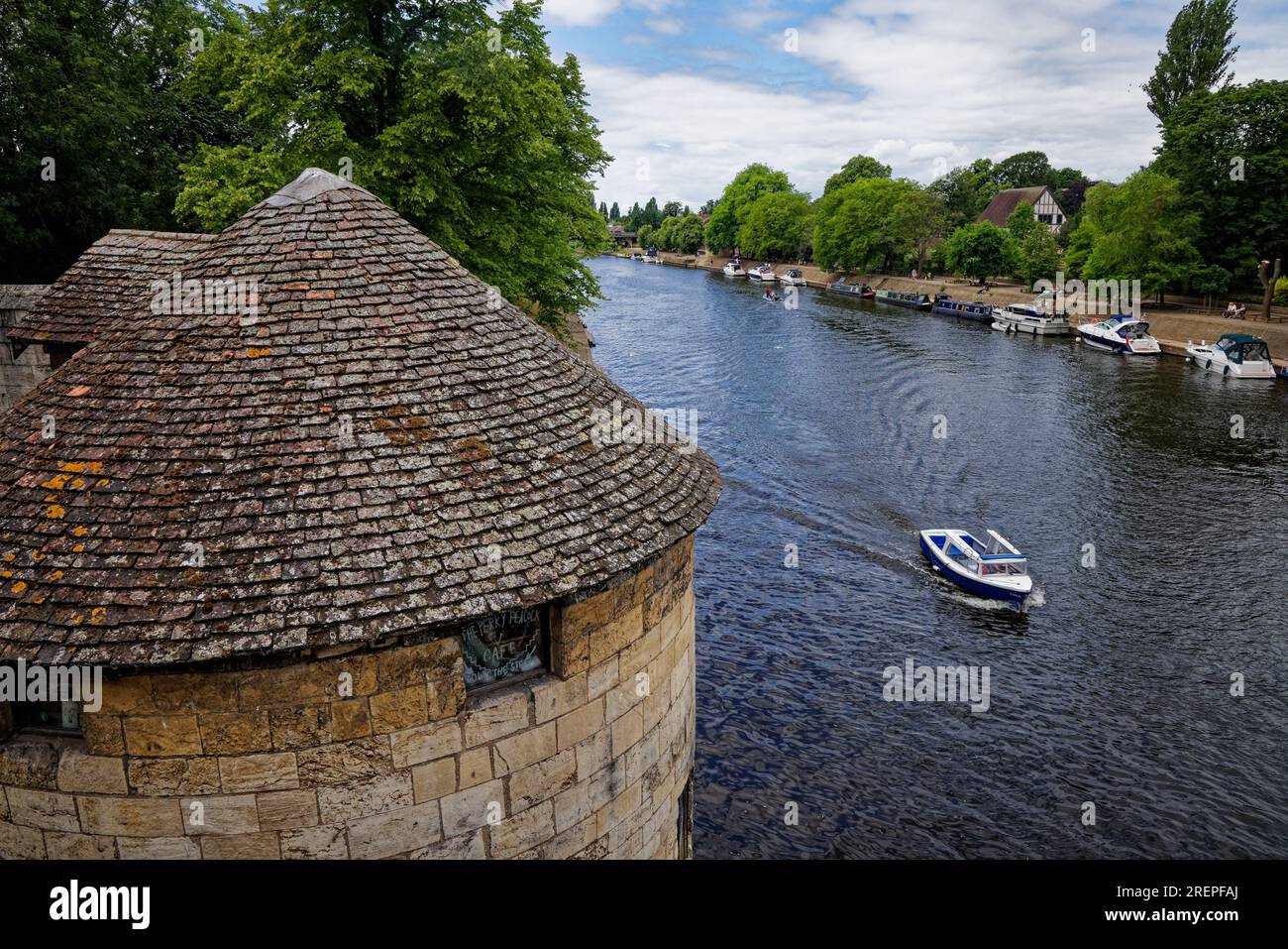 River Ouse, York, Inghilterra Foto Stock