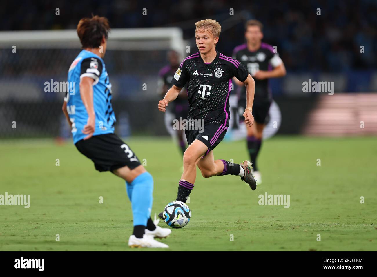 National Stadium, Tokyo, Giappone. 29 luglio 2023. Frans Kratzig (Bayern), 29 LUGLIO 2023 - calcio: Partita amichevole tra Kawasaki frontale 0-1 FC Bayern Monaco di Baviera allo Stadio Nazionale di Tokyo, Giappone. Crediti: Naoki Morita/AFLO SPORT/Alamy Live News Foto Stock