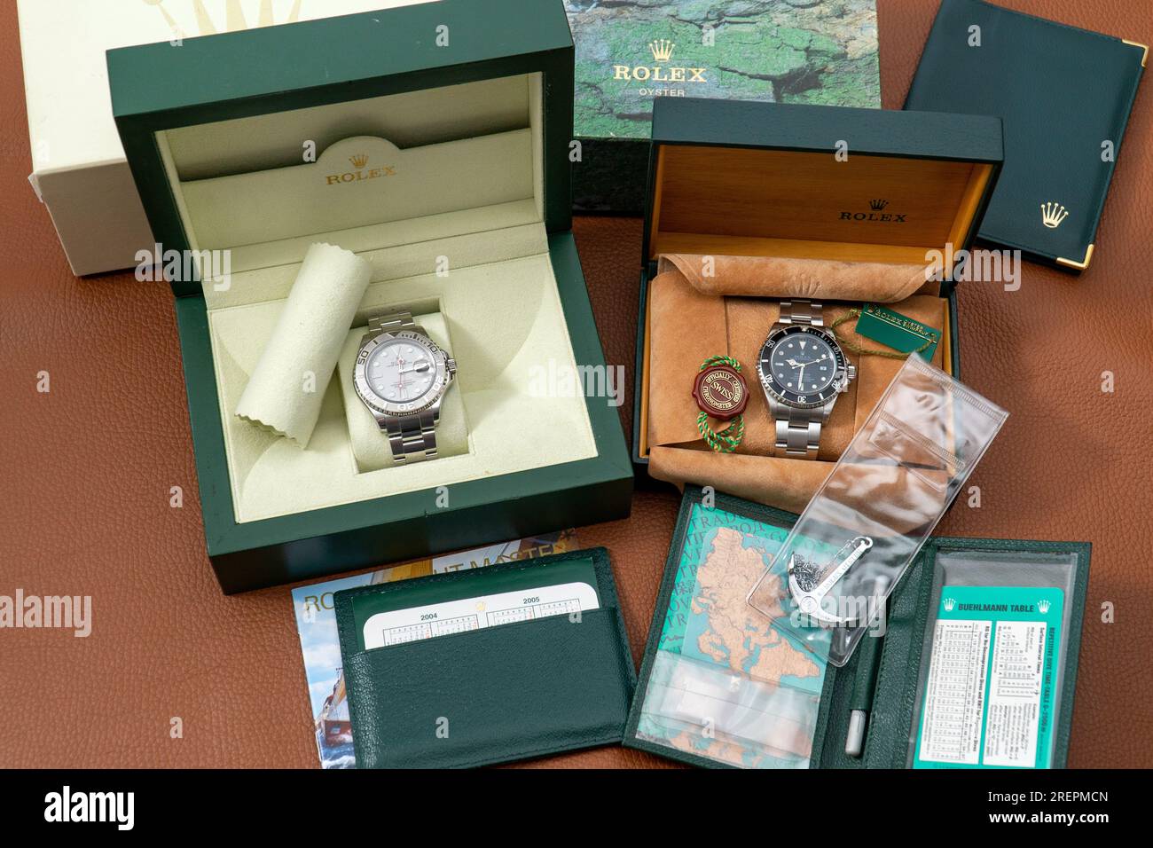 Rolex Yacht-Master visto durante la presentazione al Baselworld Foto Stock