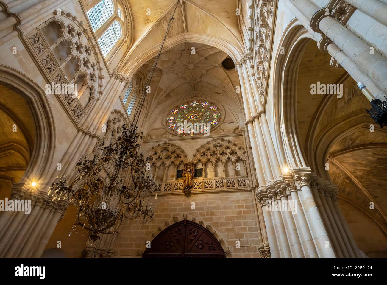 Interno della Cattedrale di Santa Maria di Burgos. È dedicato alla Vergine Maria. Provincia di Burgos, Comunità autonoma di Castiglia-Leon, Spai Foto Stock