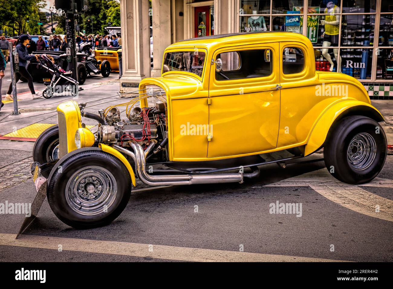 La classica Ford coupé del '32 di John Milner dal film American Graffiti Foto Stock