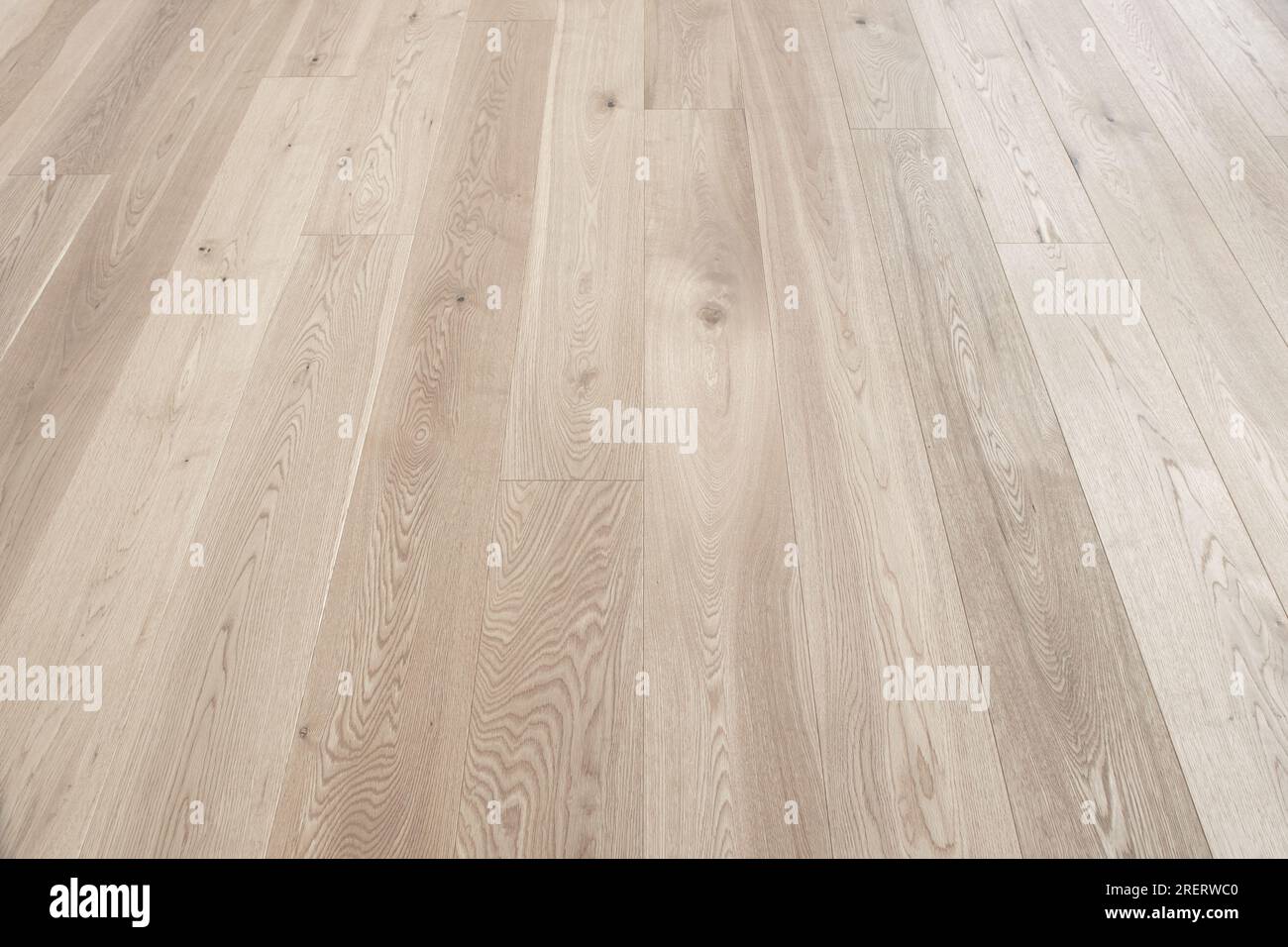 sbiancato, pavimento in parquet bianco, pavimento in legno luminoso Foto Stock
