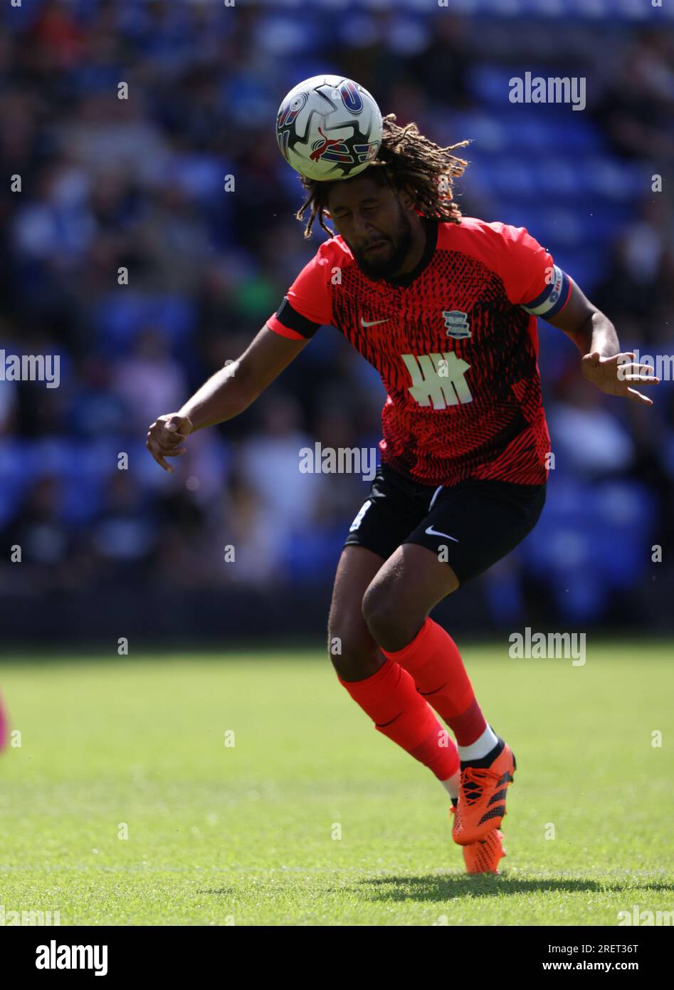 Peterborough, Regno Unito. 29 luglio 2023. Dion Sanderson (BC) al Peterborough United contro Birmingham City amichevole pre-stagionale, al Weston Homes Stadium, Peterborough, Cambridgeshire. Credito: Paul Marriott/Alamy Live News Foto Stock