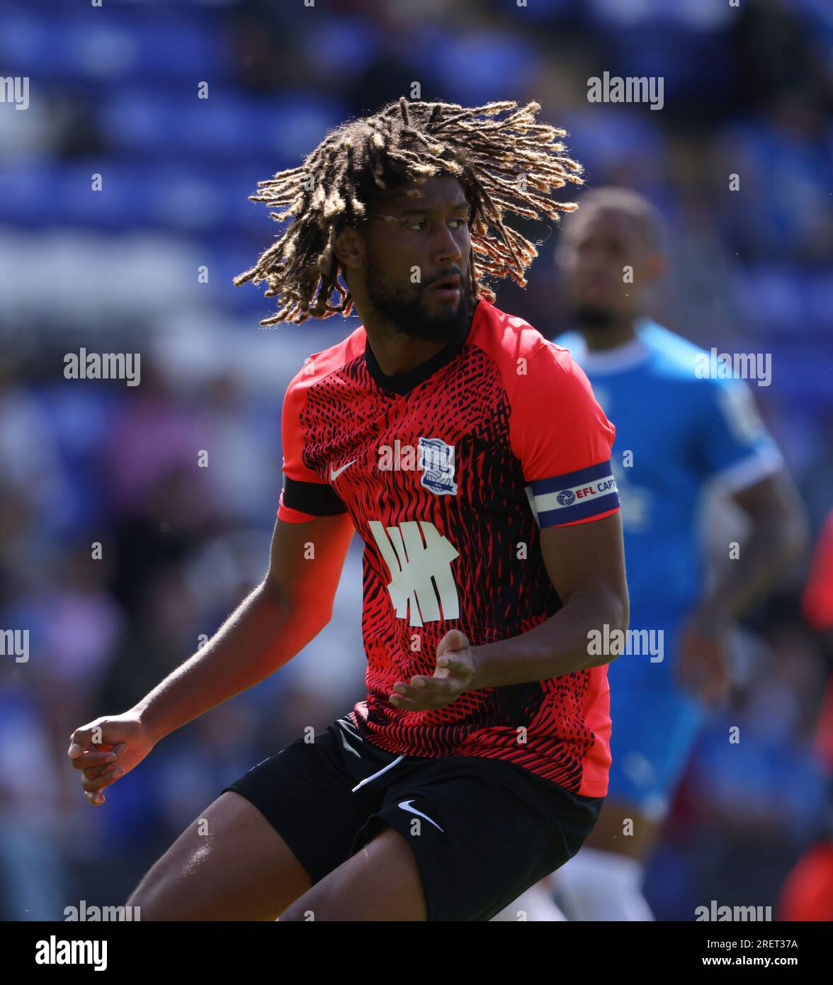 Peterborough, Regno Unito. 29 luglio 2023. Dion Sanderson (BC) al Peterborough United contro Birmingham City amichevole pre-stagionale, al Weston Homes Stadium, Peterborough, Cambridgeshire. Credito: Paul Marriott/Alamy Live News Foto Stock