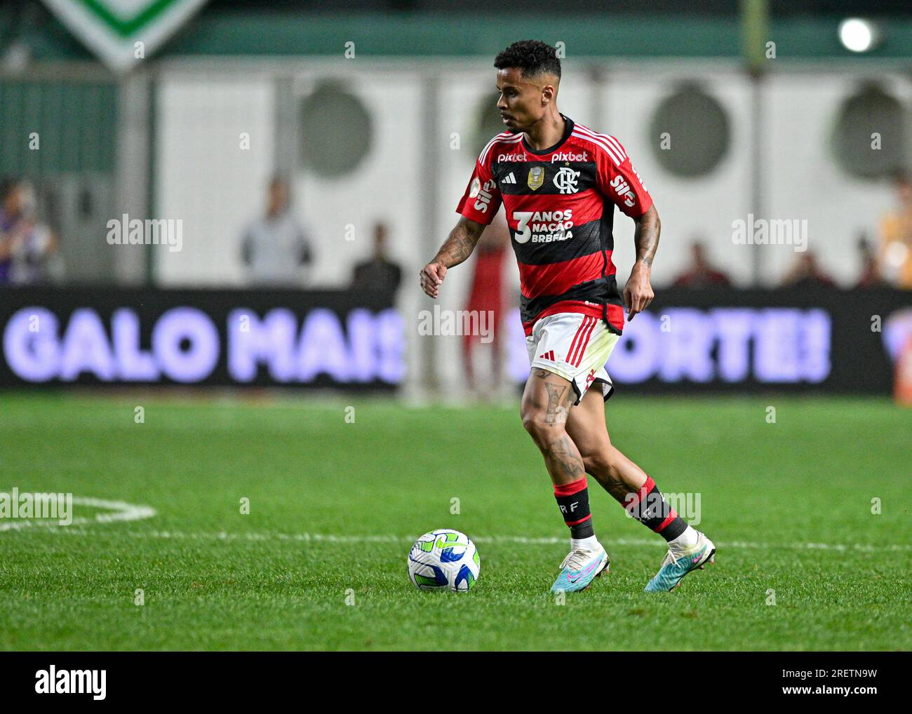 Belo Horizonte, Brasile. 29 luglio 2023. Allan del Flamengo, durante la partita tra Atletico Mineiro e Flamengo, per la serie A brasiliana 2023, all'Arena Independencia Stadium, a Belo Horizonte il 29 luglio. Foto: Gledston Tavares/DiaEsportivo/Alamy Live News Credit: DiaEsportivo/Alamy Live News Foto Stock