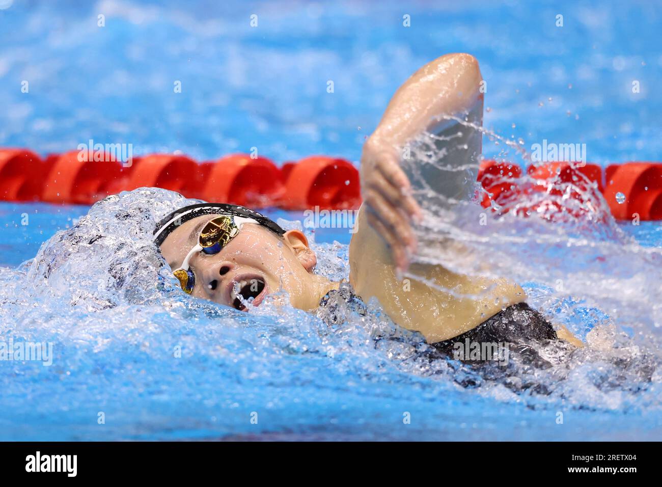 Fukuoka, Giappone. 30 luglio 2023. Ageha Tanigawa (JPN) nuoto : Campionati mondiali di nuoto Fukuoka 2023 donne 400m Medley Heat al Marine Messe Fukuoka Hall A Fukuoka, Giappone . Crediti: YUTAKA/AFLO SPORT/Alamy Live News Foto Stock