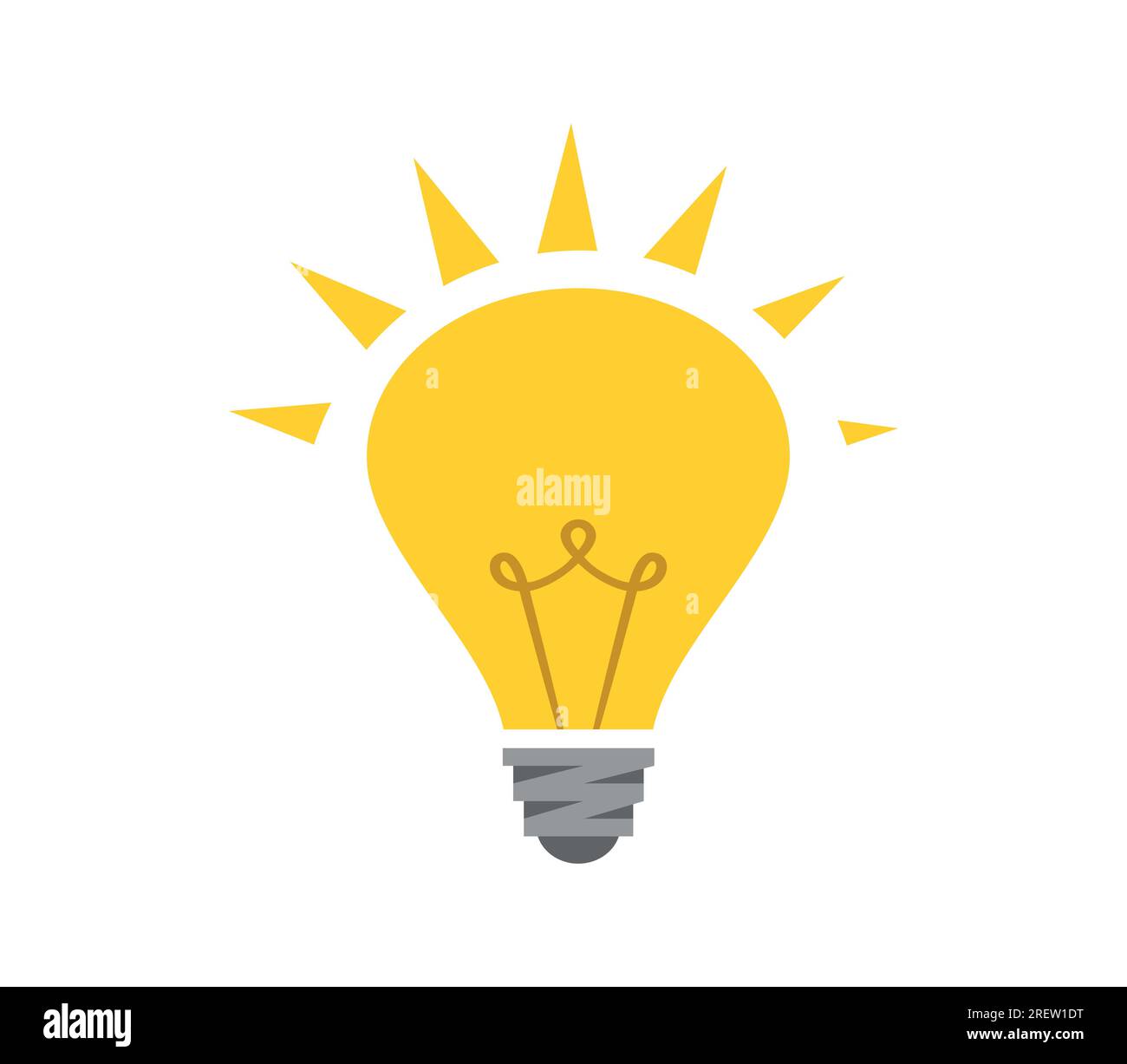 Lampadina con sfondo Illustrazione Vettoriale