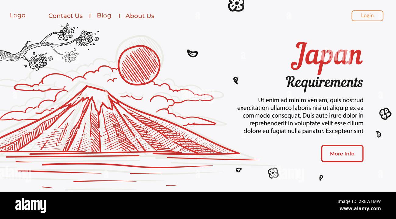 Requisiti per il Giappone per viaggiatori e visitatori Illustrazione Vettoriale Requisiti per il Giappone per viaggiatori e visitatori Illustrazione Vettoriale