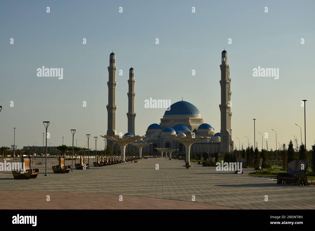 Astana (Nur-Sultan), Kazakistan - Moschea principale di Astana (Nur-Sultan), Kazakistan Foto Stock