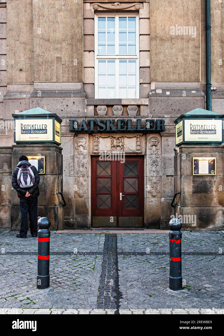 Berlino, municipio Schöneberg, ristorante e bar Ratskeller nel municipio Foto Stock