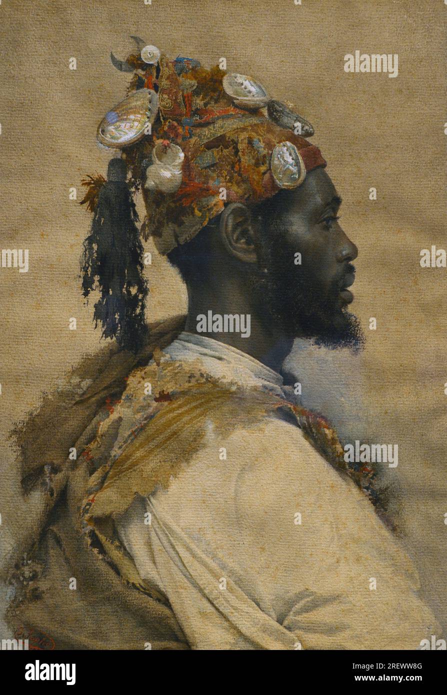 Jose Tapiro y Baro (1836-1913). Pittore spagnolo. Parache, la ballerina. Acquerello, 1895-1900. Museo del Prado. Madrid. Spagna. Foto Stock