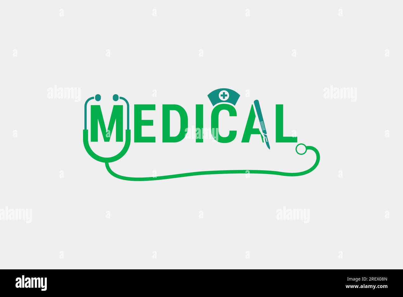 Design del logo della salute medica Illustrazione Vettoriale