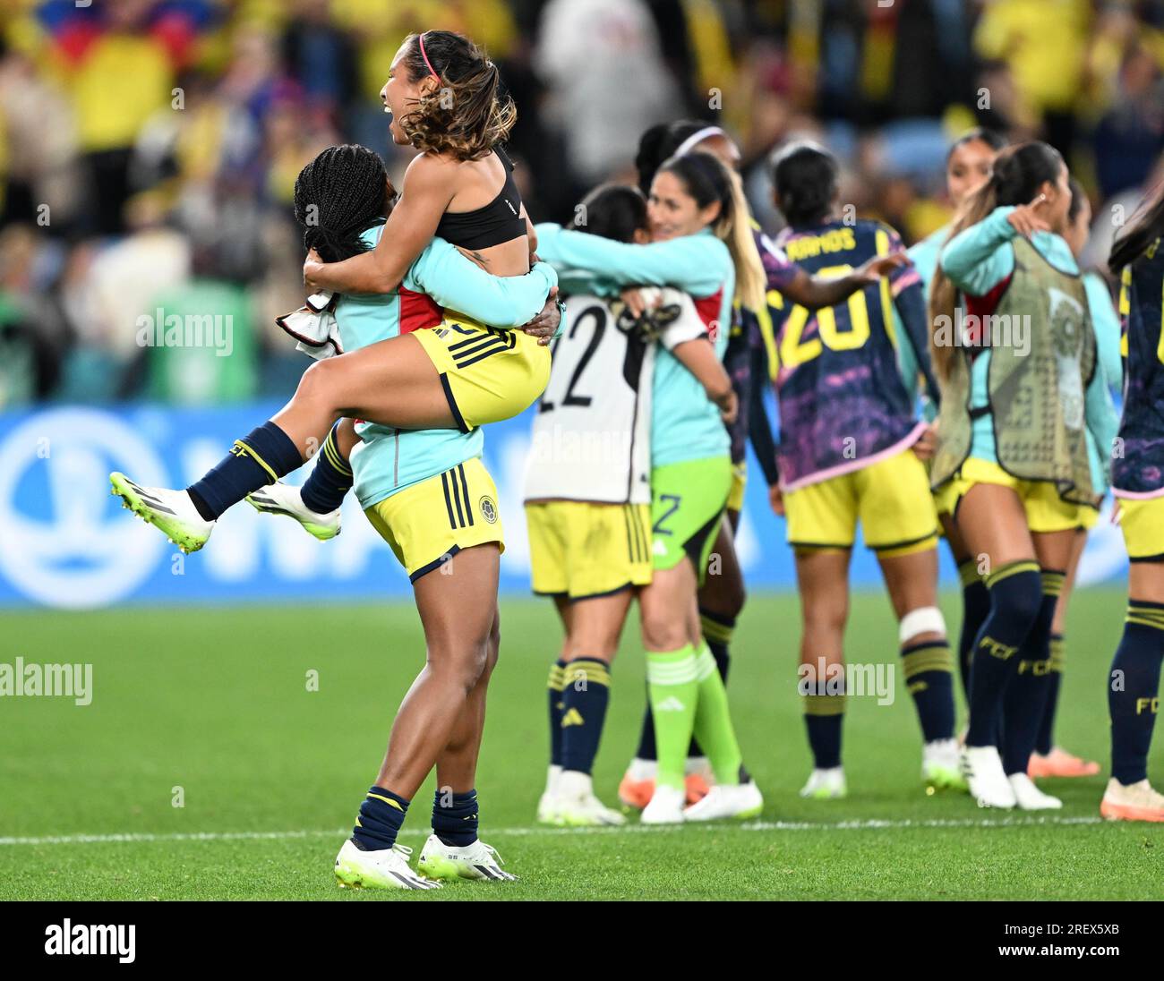 Sydney, Australia. 30 luglio 2023. La Colombia mette in scena una sorpresa durante la Coppa del mondo femminile 2023 sconfiggendo la Germania 2-1 al Sydney Football Stadium di Sydney, Australia (Kleber Osorio) credito: Kleber Osorio/ Alamy Live News Foto Stock