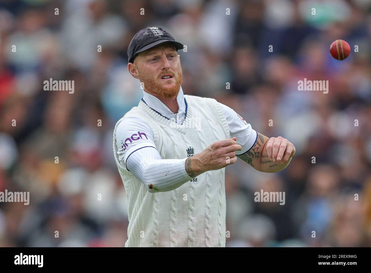 Ben Stokes of England durante il LV= Insurance Ashes Fifth test Series Day Four Match Inghilterra vs Australia al Kia Oval, Londra, Regno Unito, 30 luglio 2023 (foto di Mark Cosgrove/News Images) Foto Stock