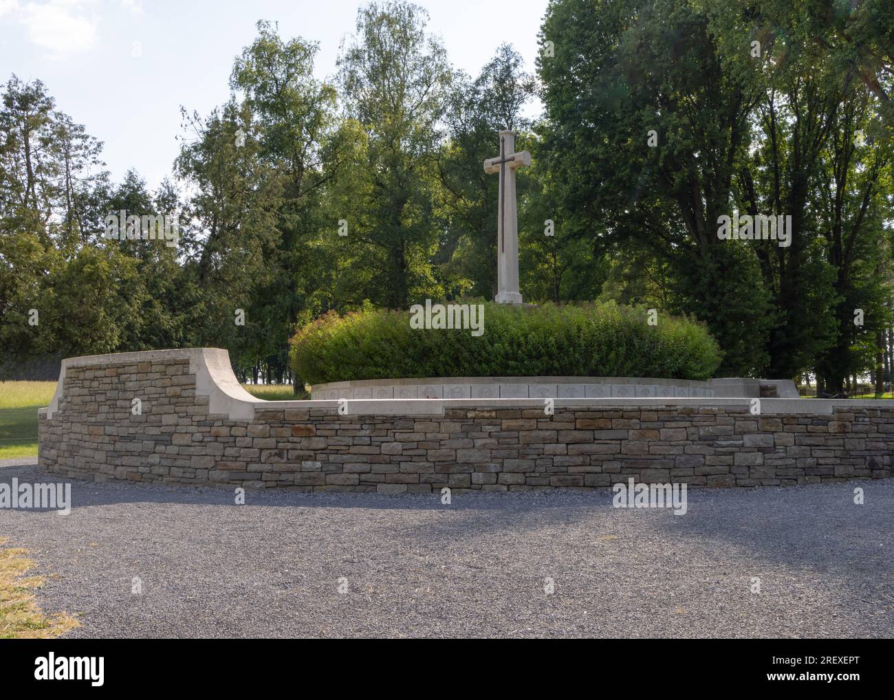 Hunter's Cemetery nel Newfoundland Memorial Park, somme, Francia Foto Stock